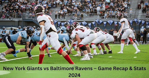 Baltimore Ravens vs New York Giants Match Player Stats