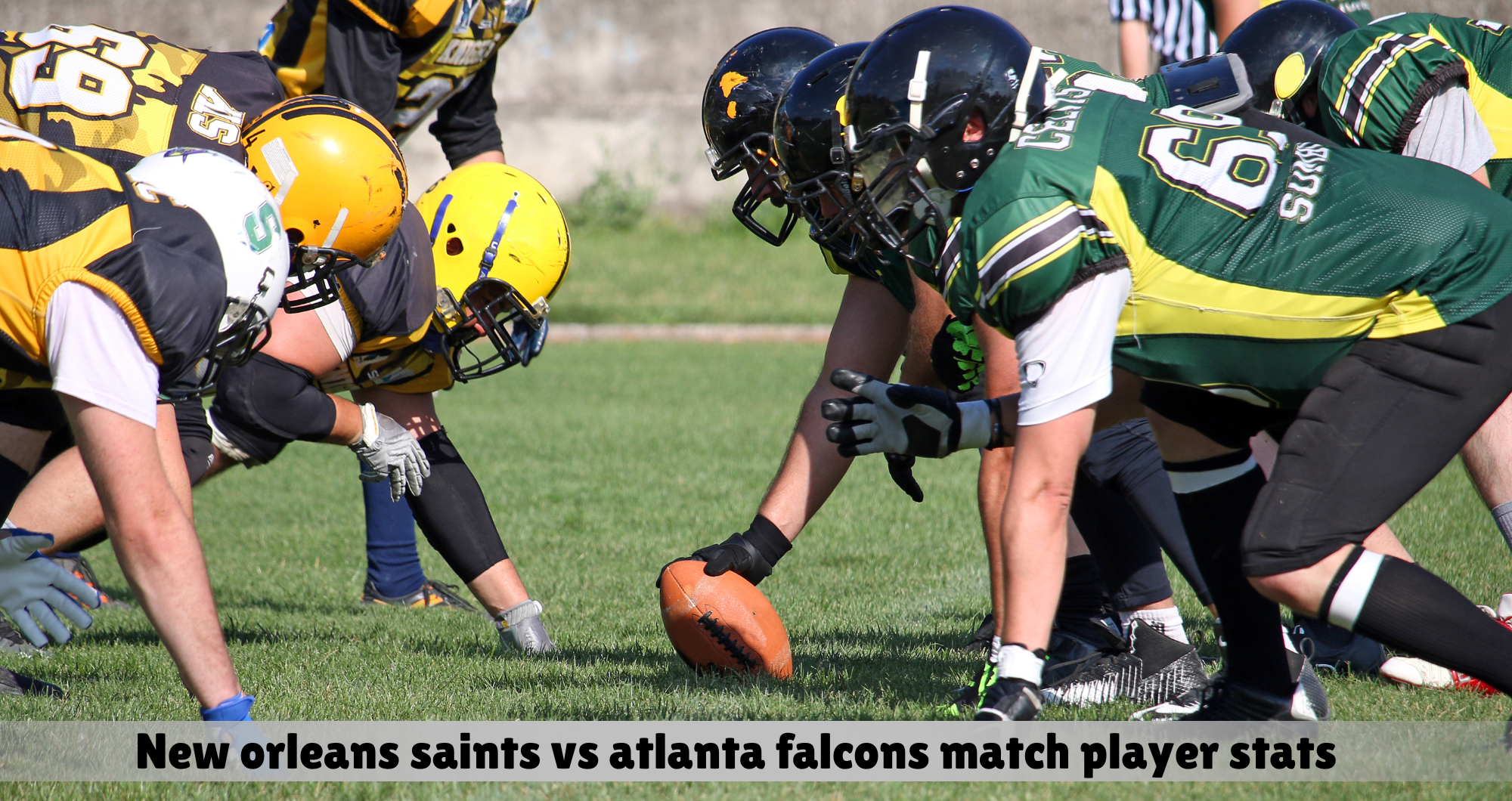 new orleans saints vs atlanta falcons match player stats
